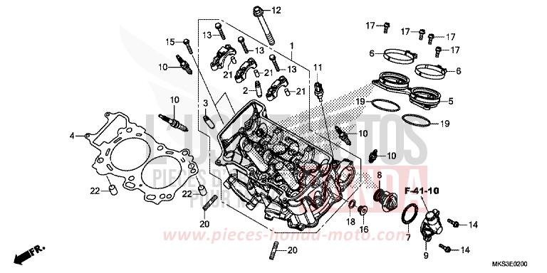CULASSE de Africa Twin DCT MAT BALLISTIC BLACK METALLIC (NHA86) 2020